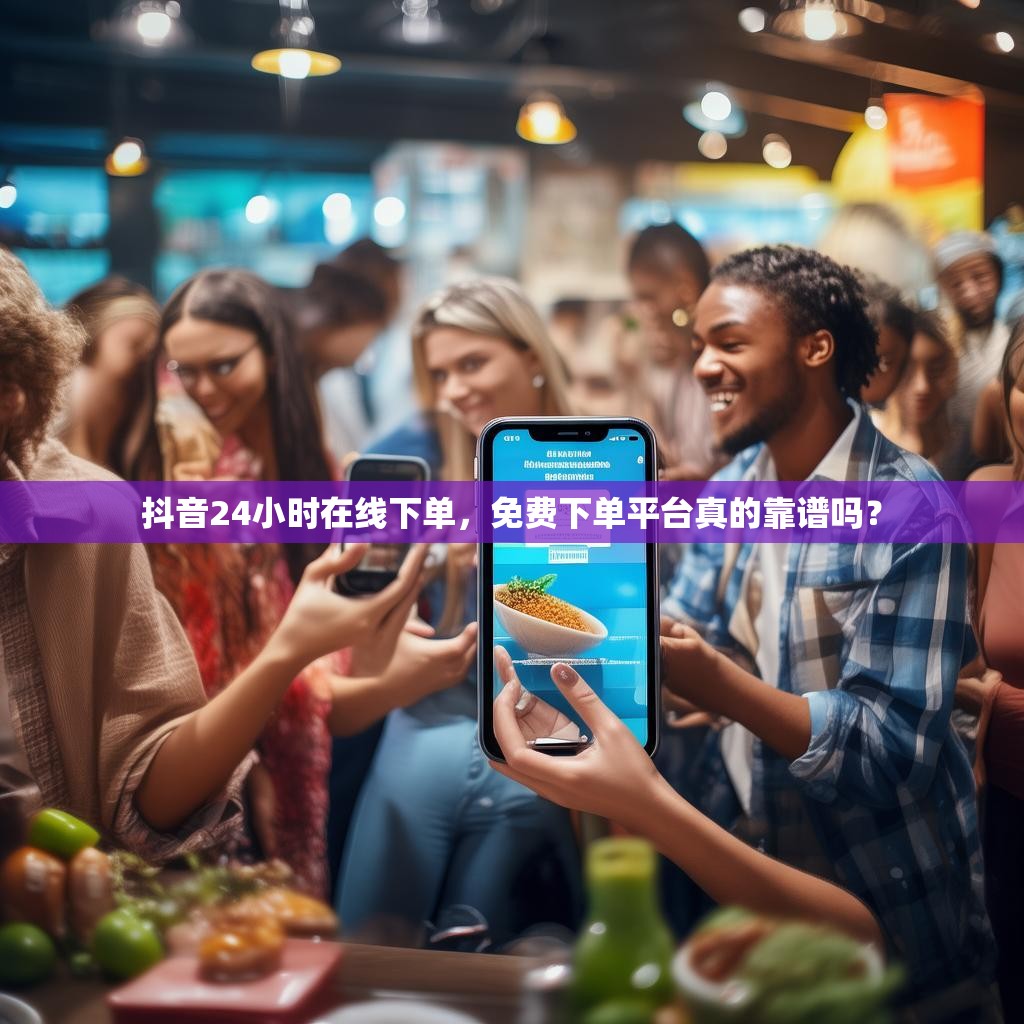 抖音24小时在线下单，免费下单平台真的靠谱吗？
