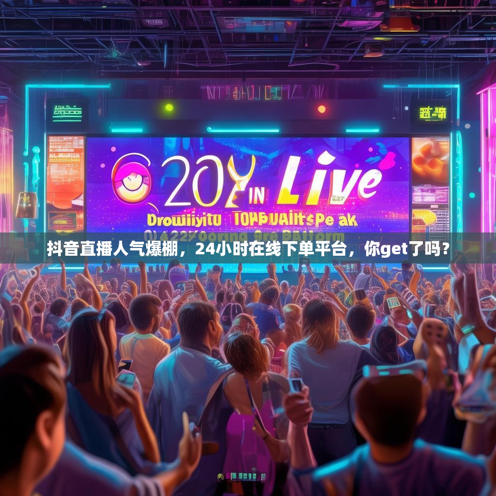 抖音直播人气爆棚，24小时在线下单平台，你get了吗？