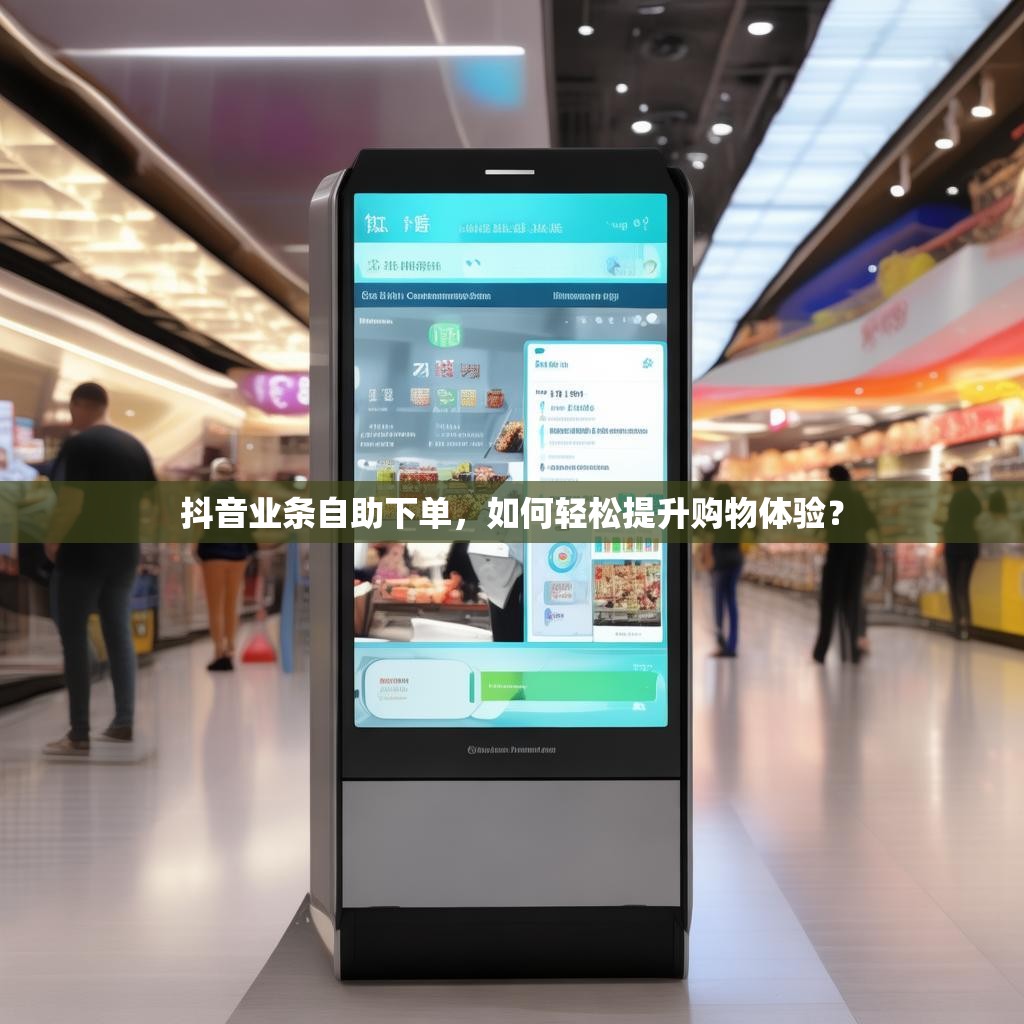 抖音业条自助下单，如何轻松提升购物体验？