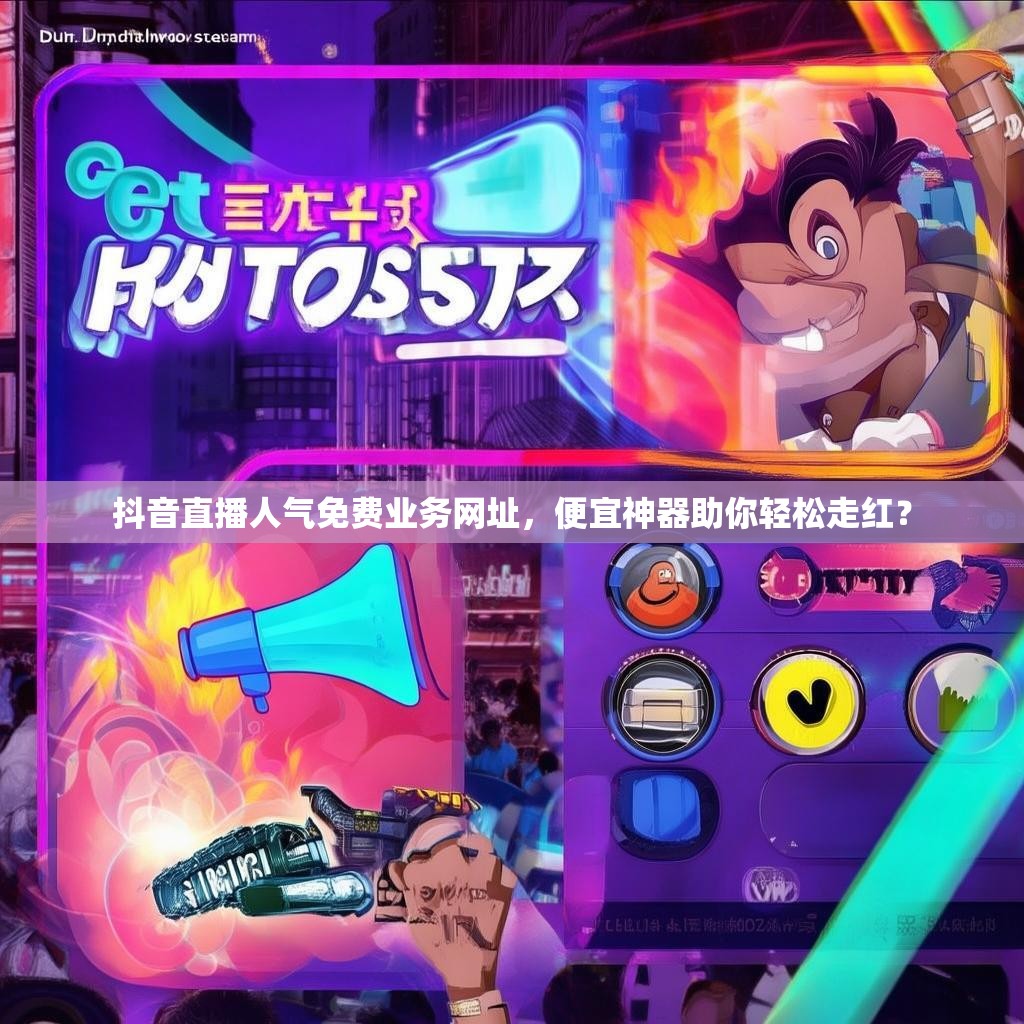 抖音直播人气免费业务网址，便宜神器助你轻松走红？