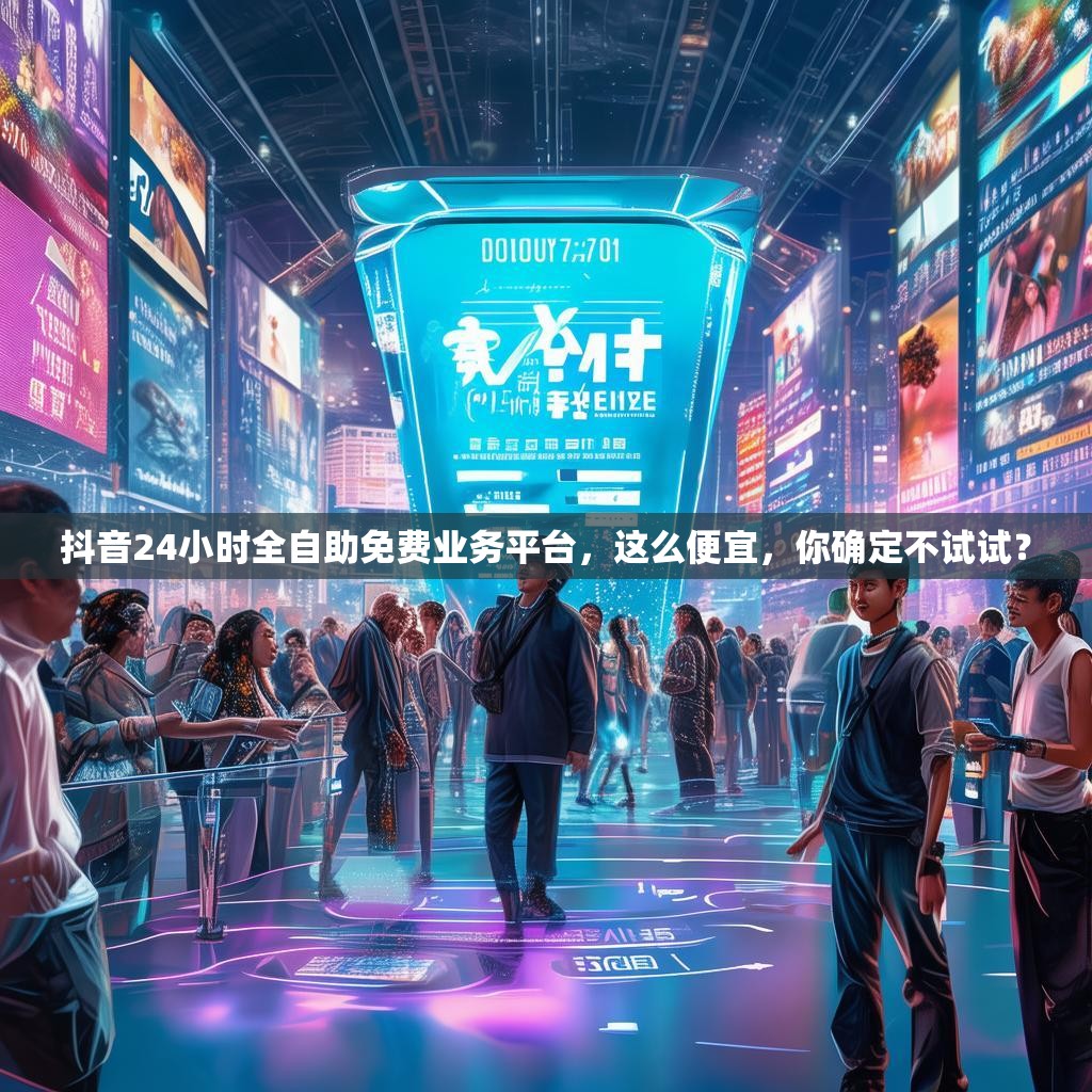 抖音24小时全自助免费业务平台，这么便宜，你确定不试试？