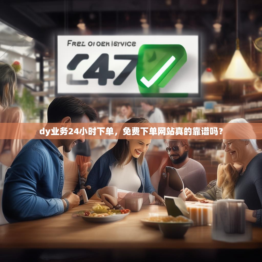 dy业务24小时下单，免费下单网站真的靠谱吗？