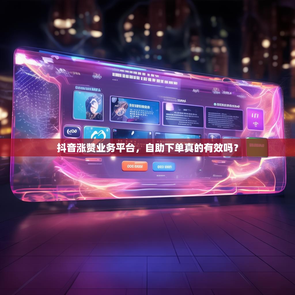 抖音涨赞业务平台，自助下单真的有效吗？