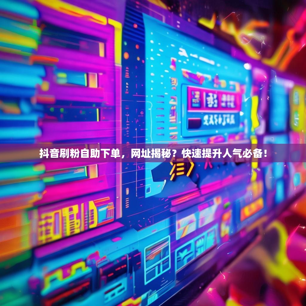 抖音刷粉自助下单，网址揭秘？快速提升人气必备！