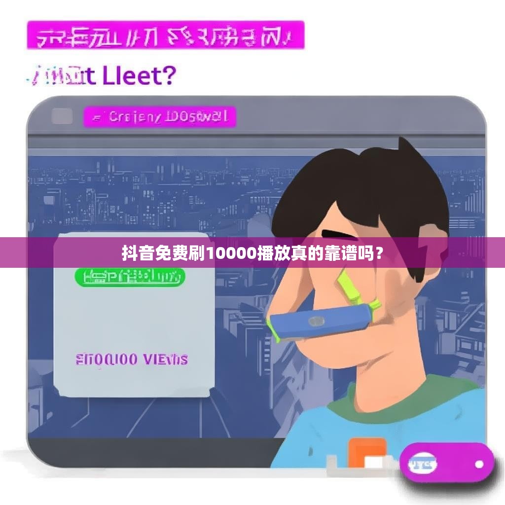 抖音免费刷10000播放真的靠谱吗？