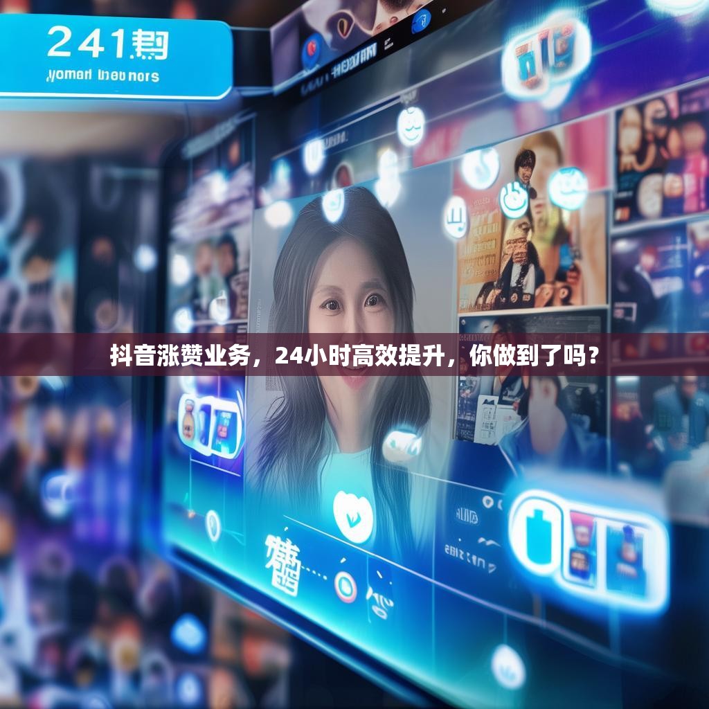 抖音涨赞业务，24小时高效提升，你做到了吗？