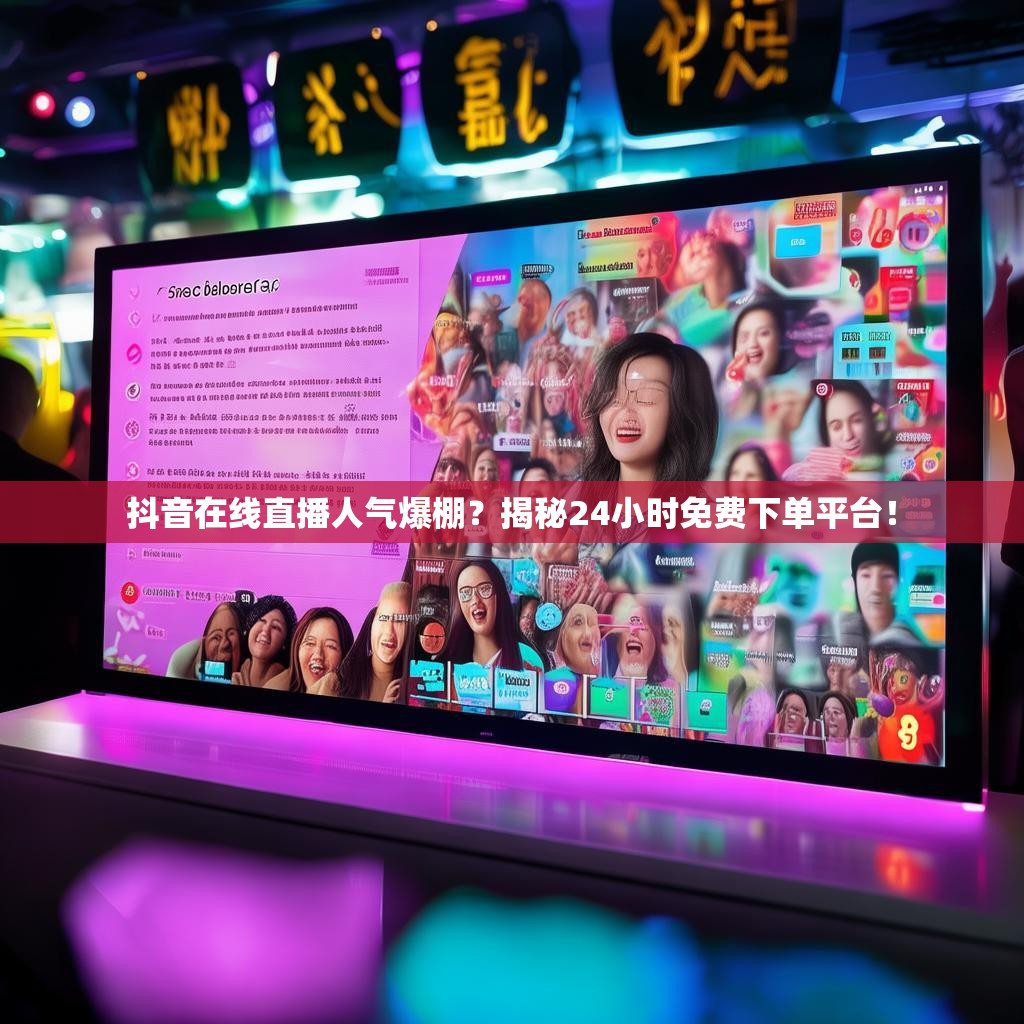 抖音在线直播人气爆棚？揭秘24小时免费下单平台！