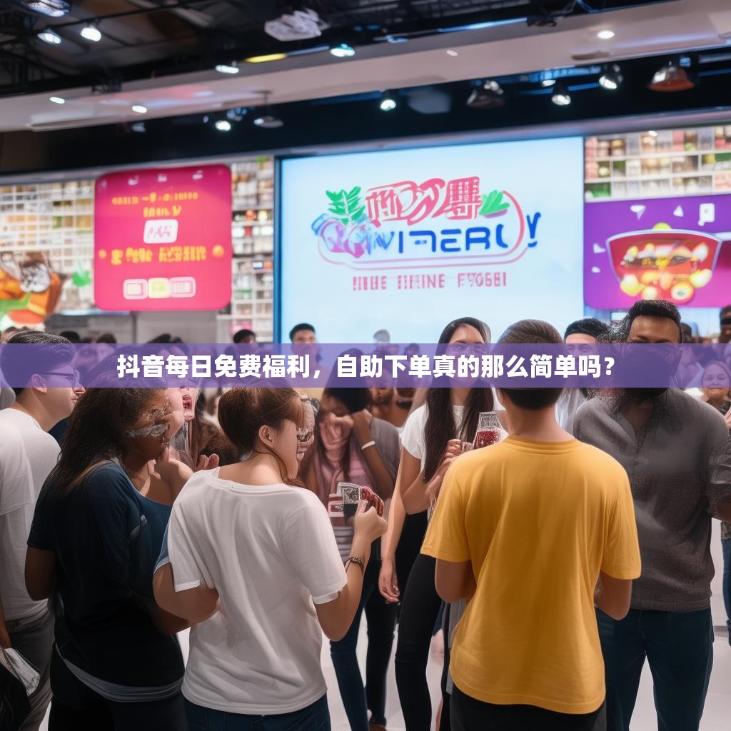 抖音每日免费福利，自助下单真的那么简单吗？