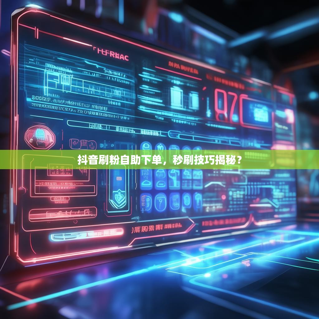 抖音刷粉自助下单，秒刷技巧揭秘？