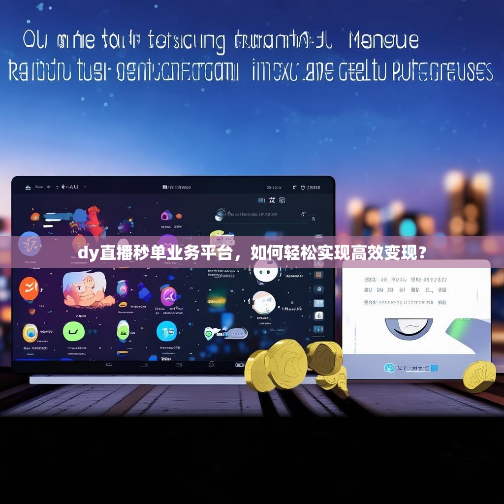dy直播秒单业务平台，如何轻松实现高效变现？