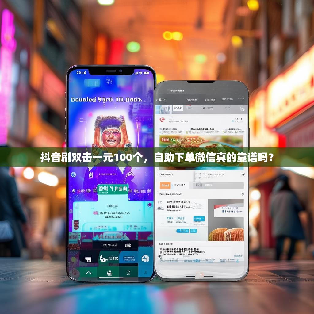 抖音刷双击一元100个，自助下单微信真的靠谱吗？