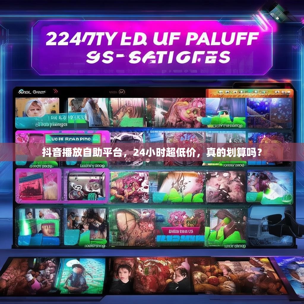 抖音播放自助平台，24小时超低价，真的划算吗？