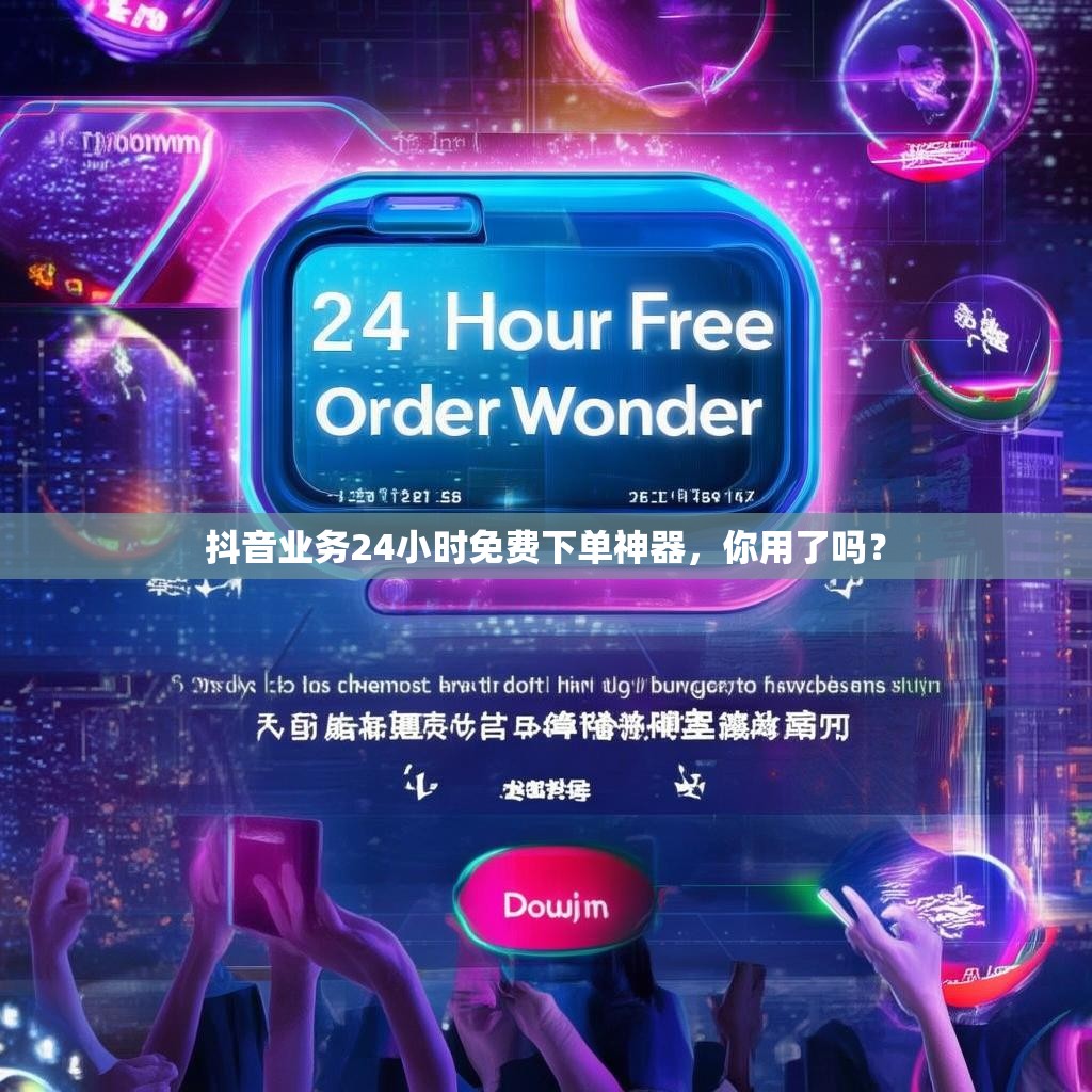 抖音业务24小时免费下单神器，你用了吗？