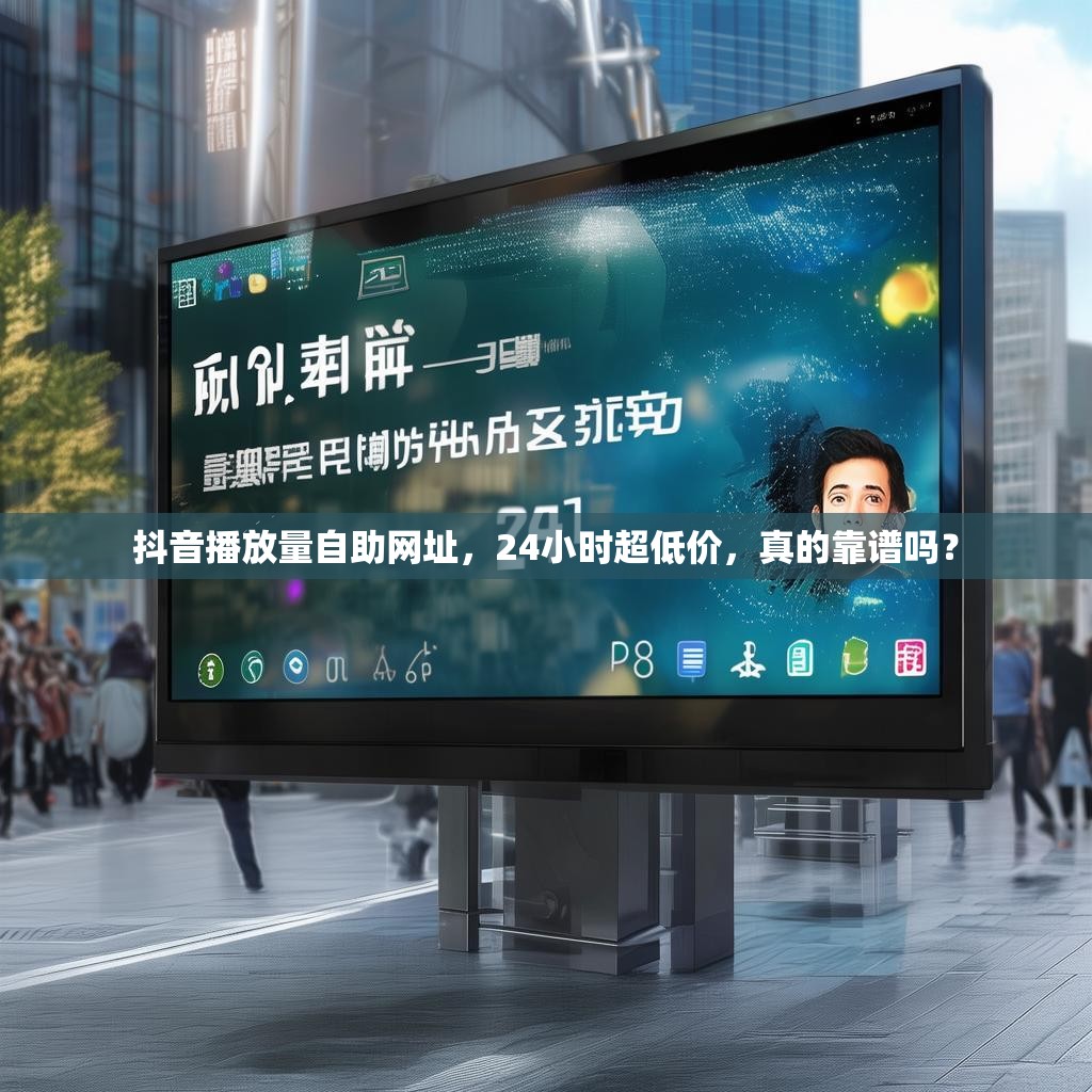 抖音播放量自助网址，24小时超低价，真的靠谱吗？