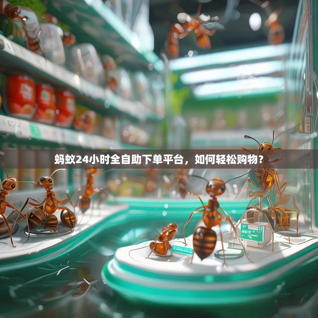 蚂蚁24小时全自助下单平台，如何轻松购物？