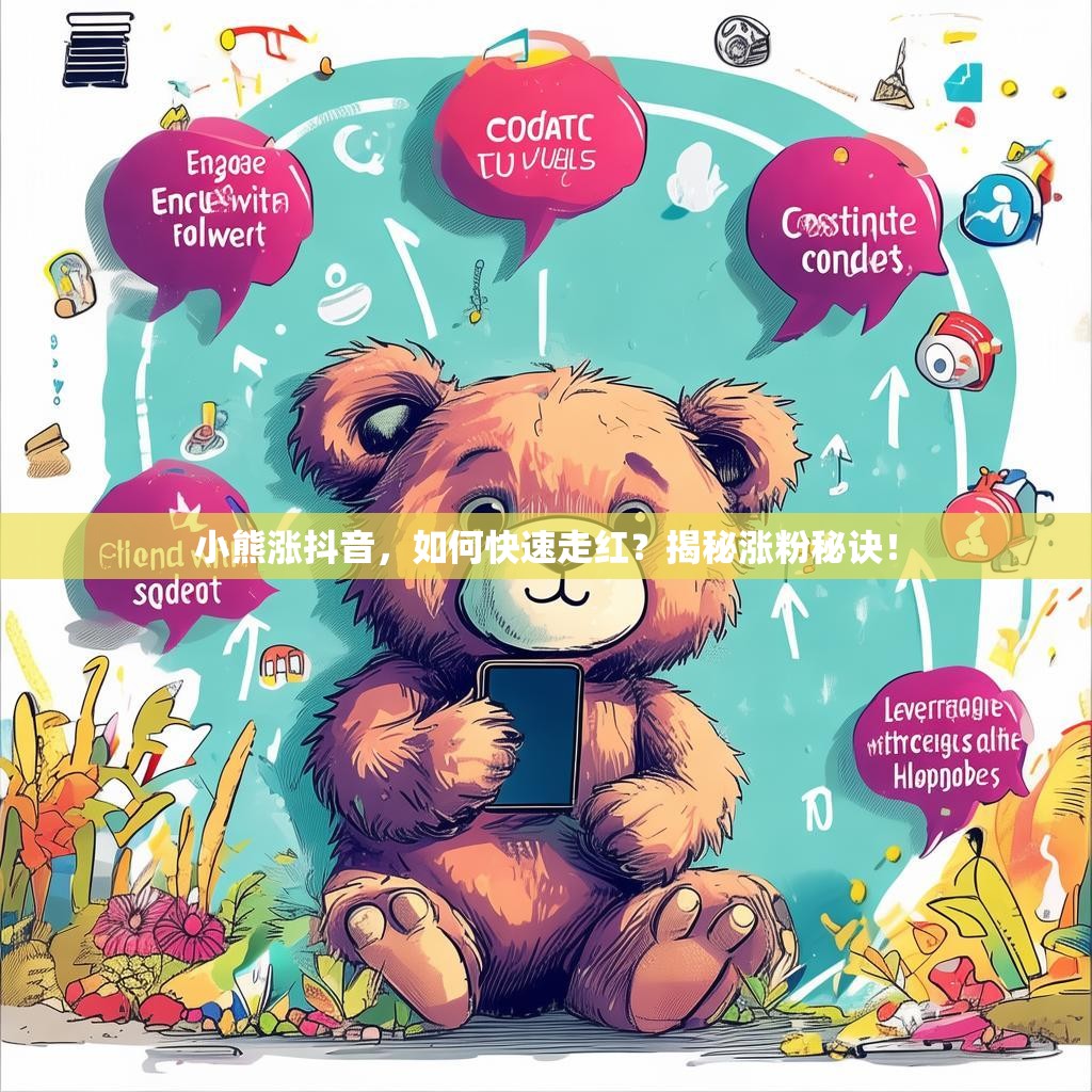小熊涨抖音，如何快速走红？揭秘涨粉秘诀！