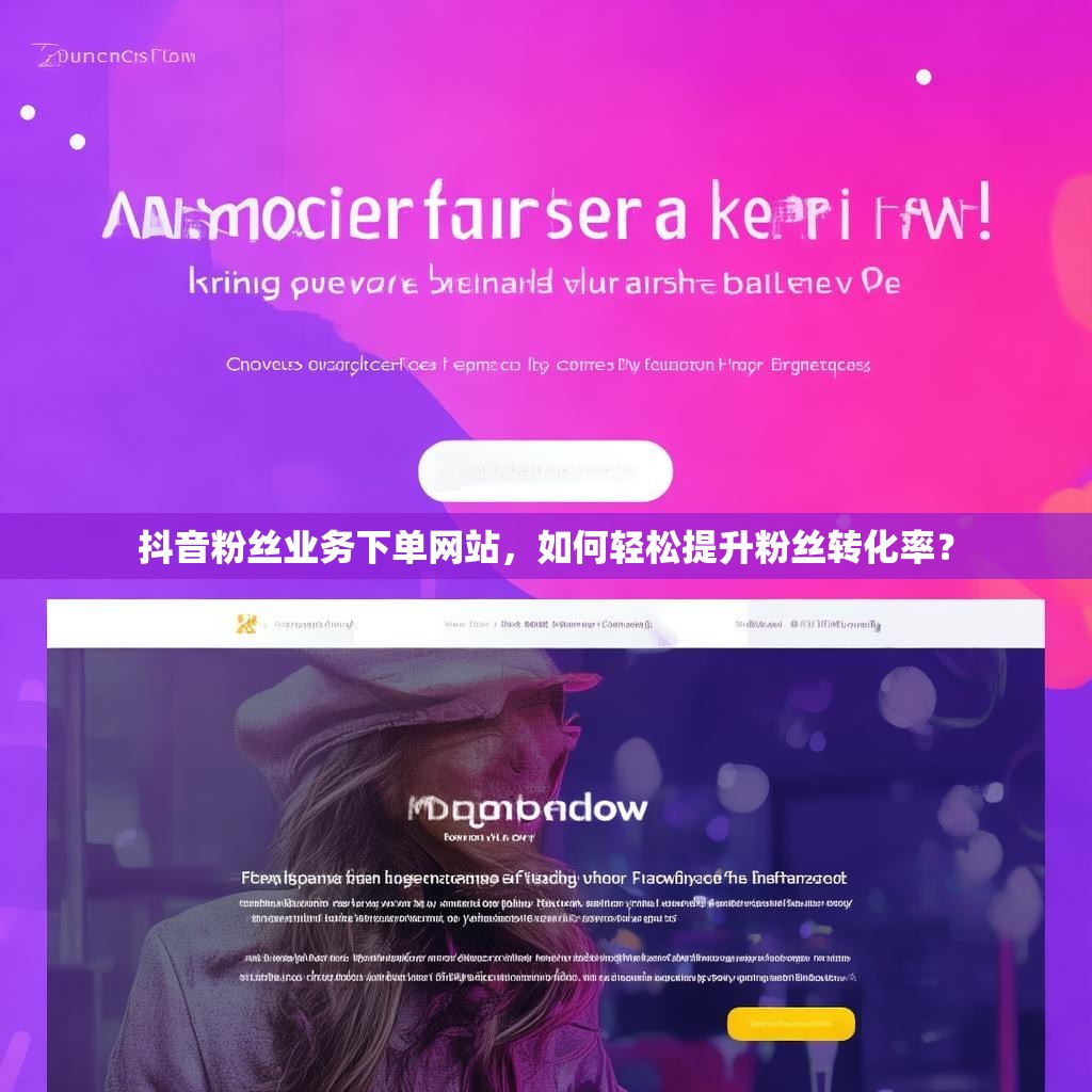 抖音粉丝业务下单网站，如何轻松提升粉丝转化率？