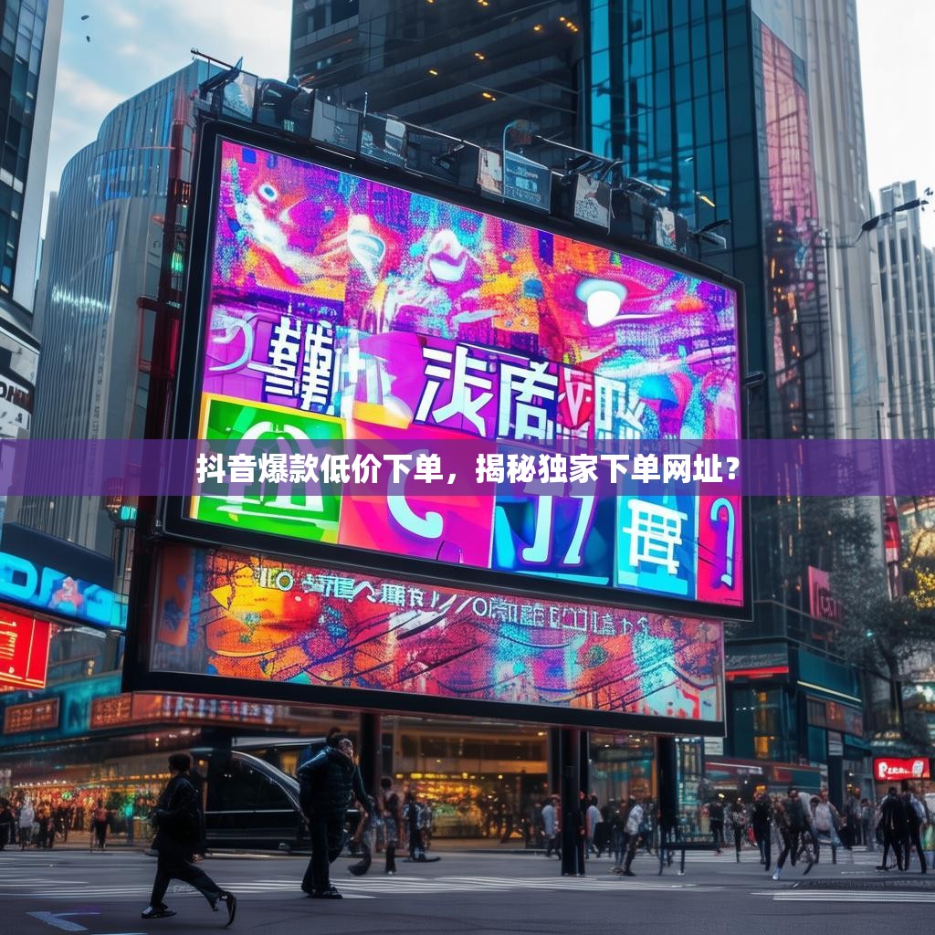 抖音爆款低价下单，揭秘独家下单网址？