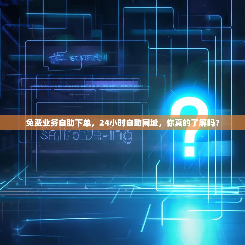 免费业务自助下单，24小时自助网址，你真的了解吗？