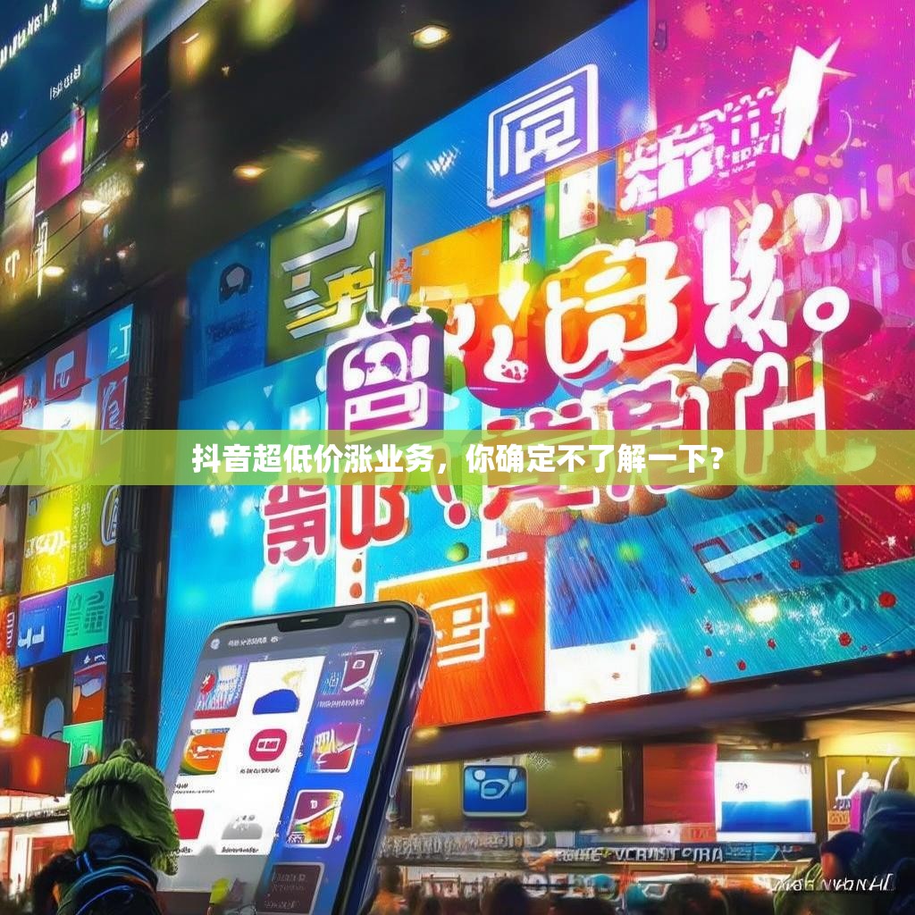 抖音超低价涨业务,你确定不了解一下? 抖音超低价涨业务,你确定不了解一下?