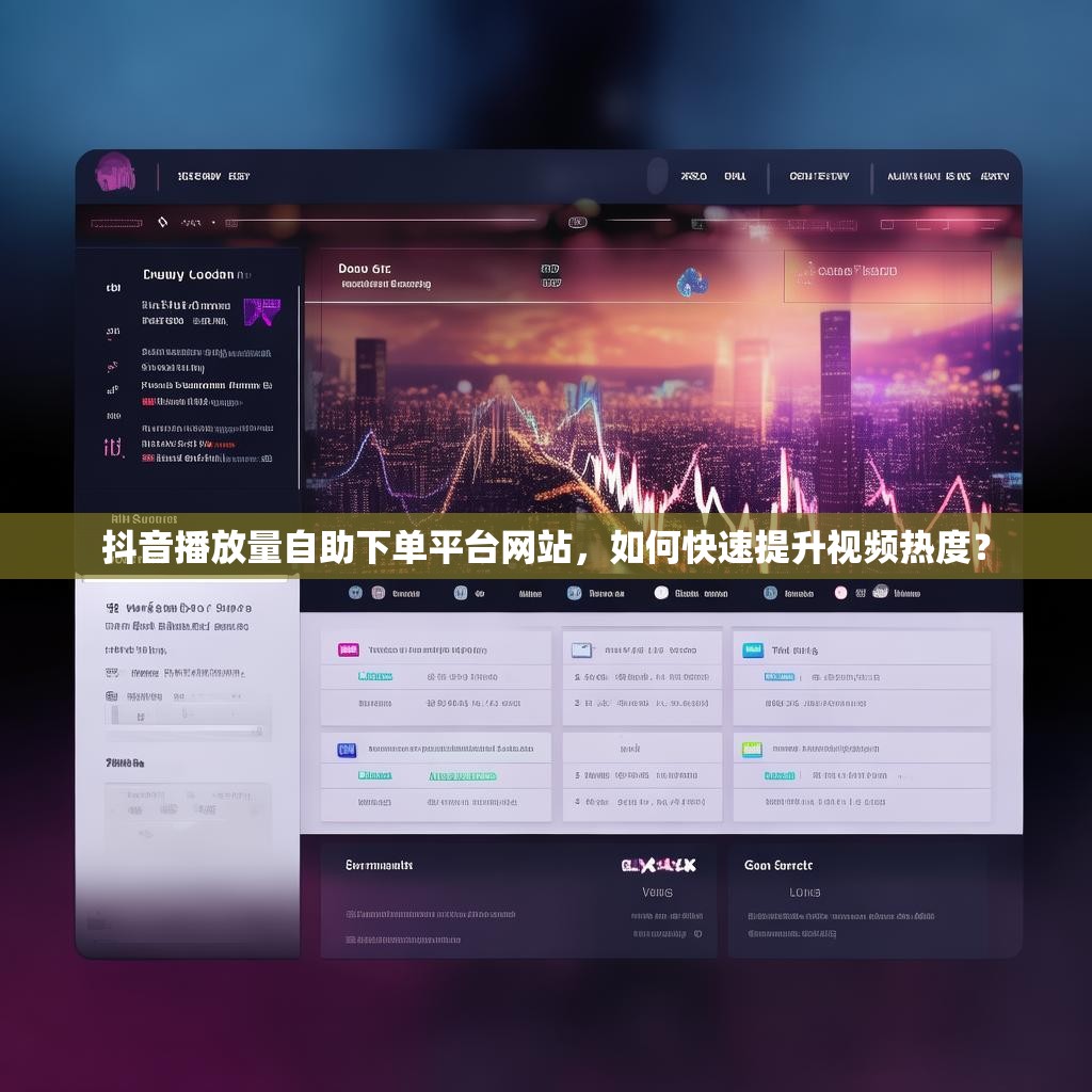 抖音播放量自助下单平台网站,如何快速提升视频热度? 抖音播放量自助下单平台网站,如何快速提升视频热度?