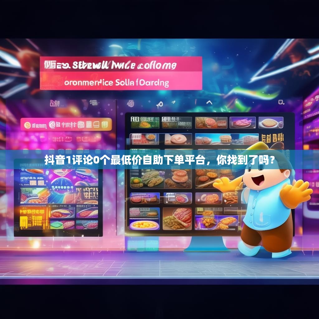 抖音1评论0个最低价自助下单平台，你找到了吗？