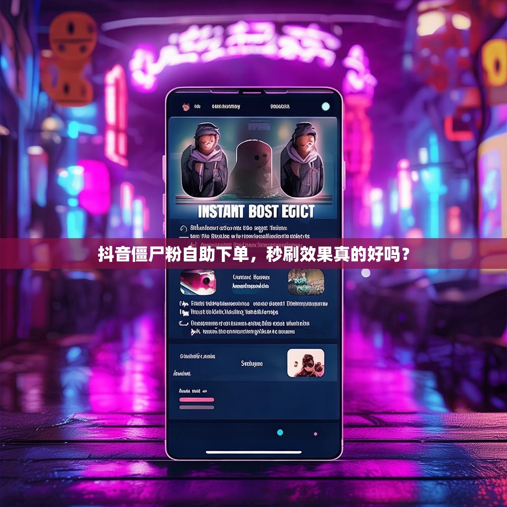 抖音僵尸粉自助下单，秒刷效果真的好吗？