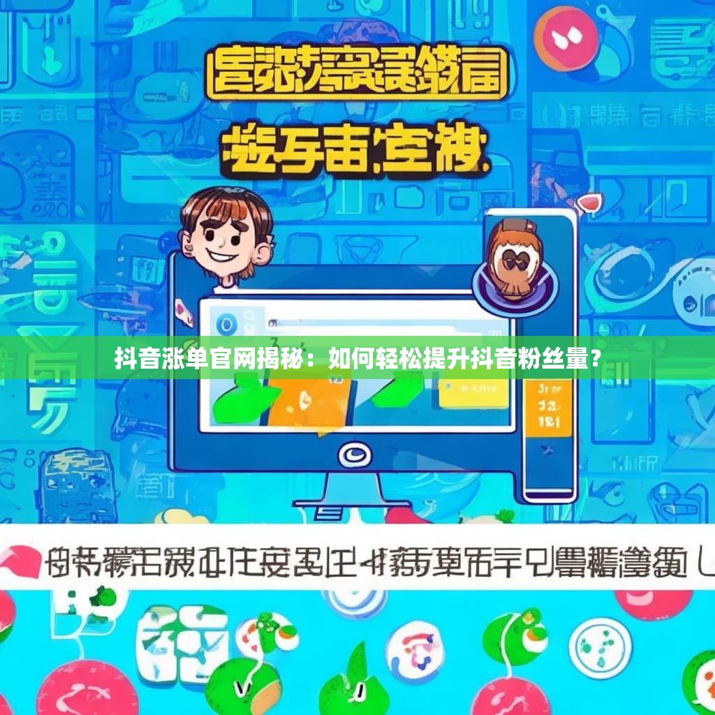 抖音涨单官网揭秘：如何轻松提升抖音粉丝量？