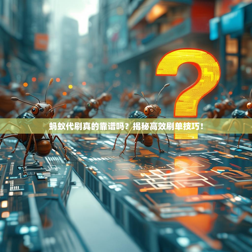 蚂蚁代刷真的靠谱吗？揭秘高效刷单技巧！