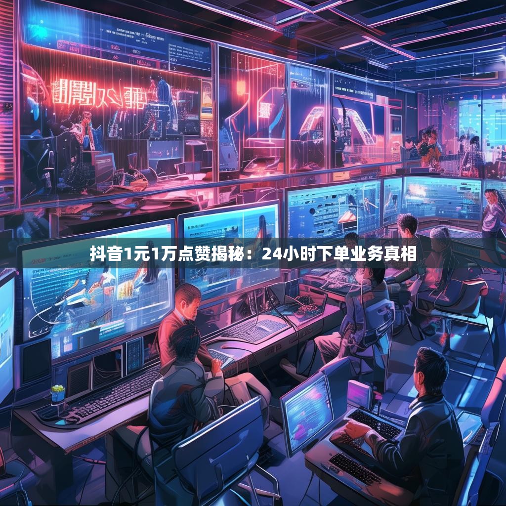抖音1元1万点赞揭秘：24小时下单业务真相