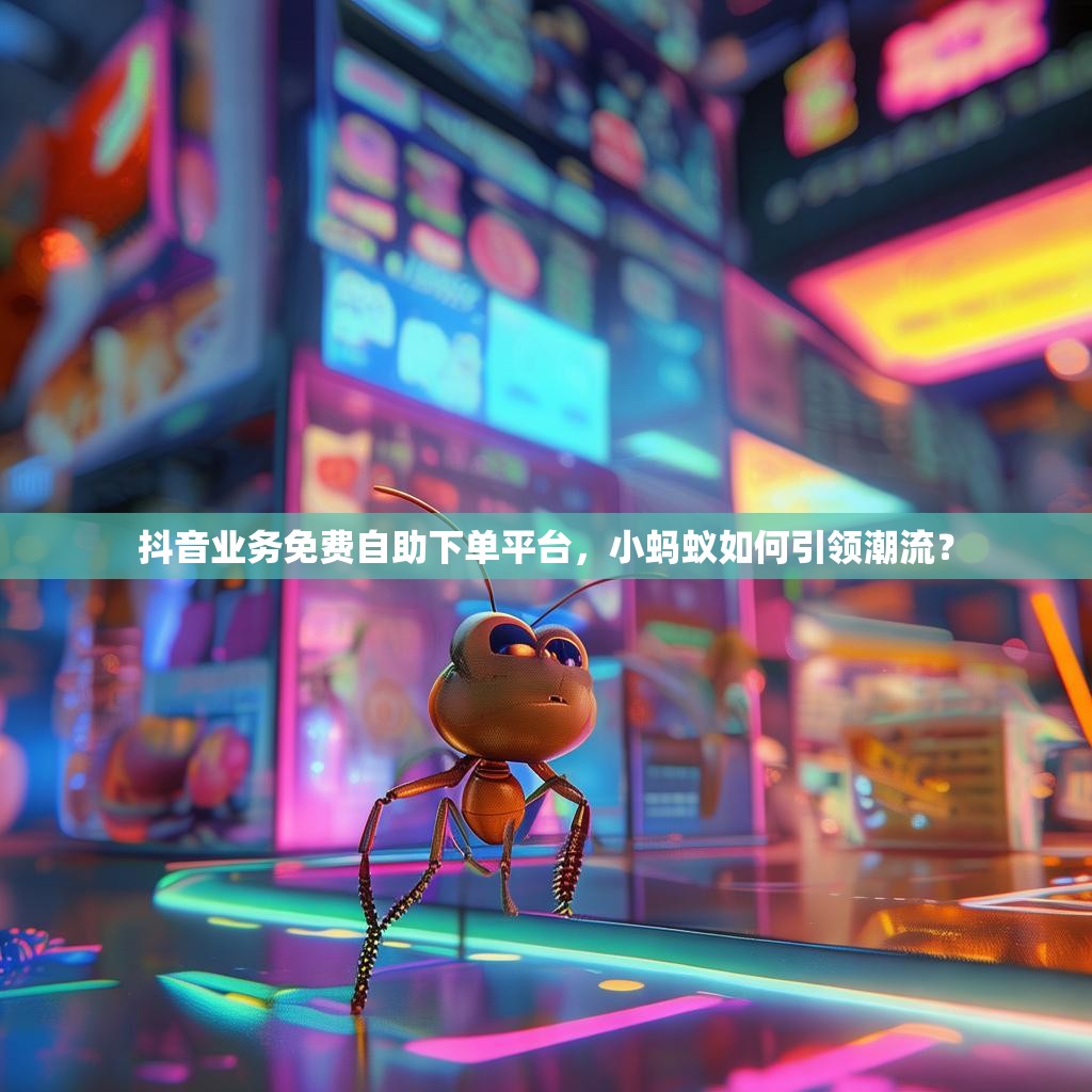 抖音业务免费自助下单平台，小蚂蚁如何引领潮流？