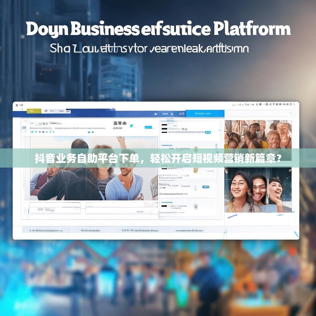 抖音业务自助平台下单，轻松开启短视频营销新篇章？