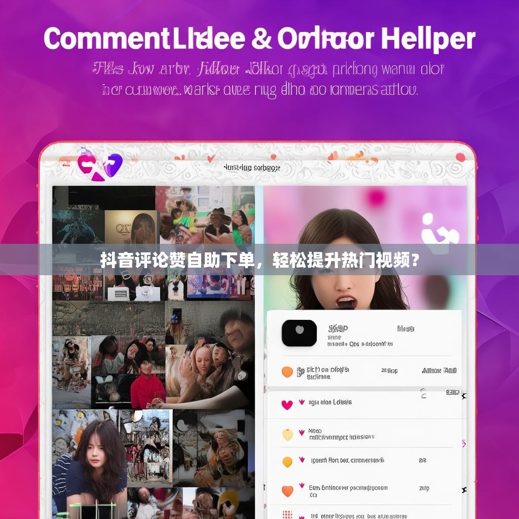 抖音评论赞自助下单，轻松提升热门视频？