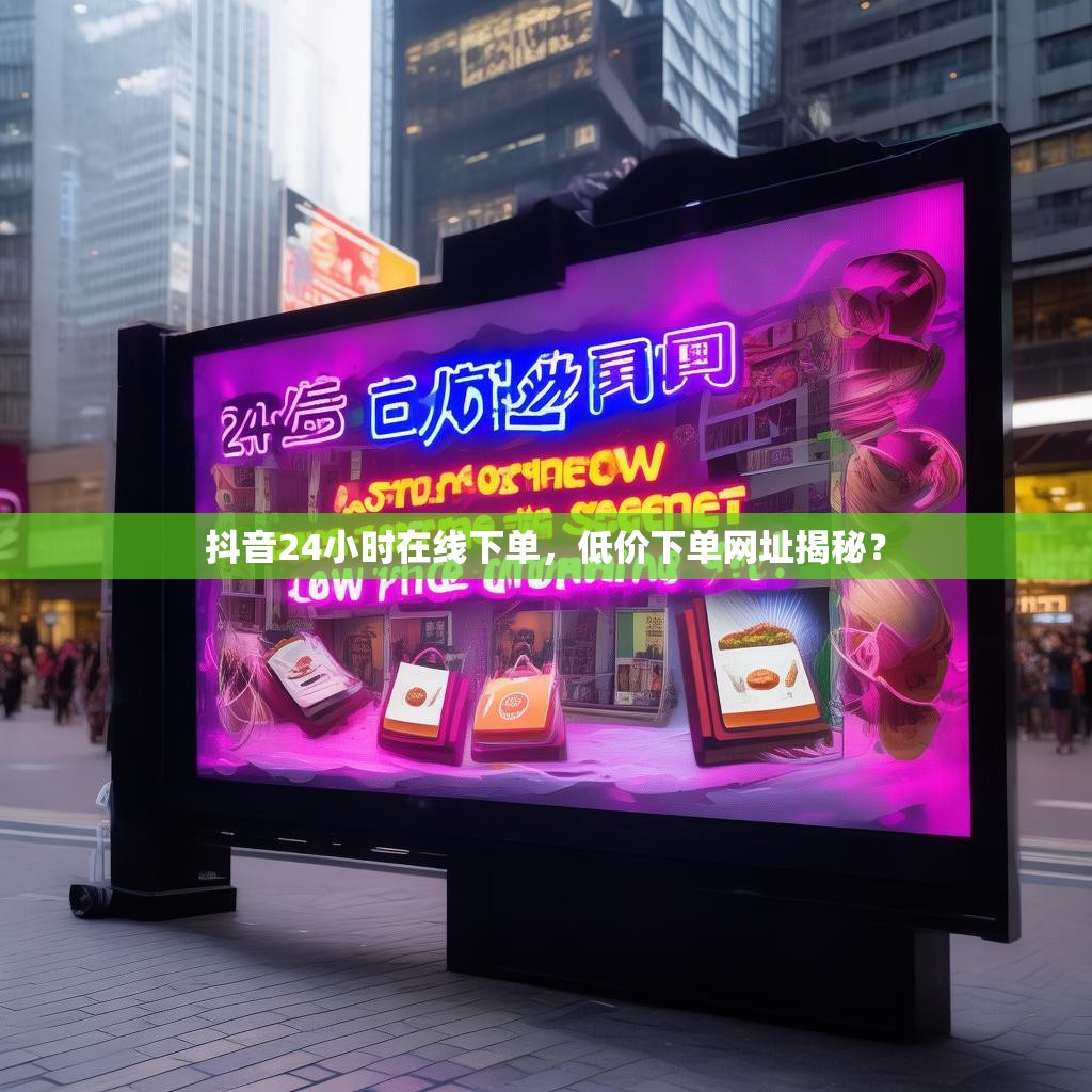 抖音24小时在线下单，低价下单网址揭秘？