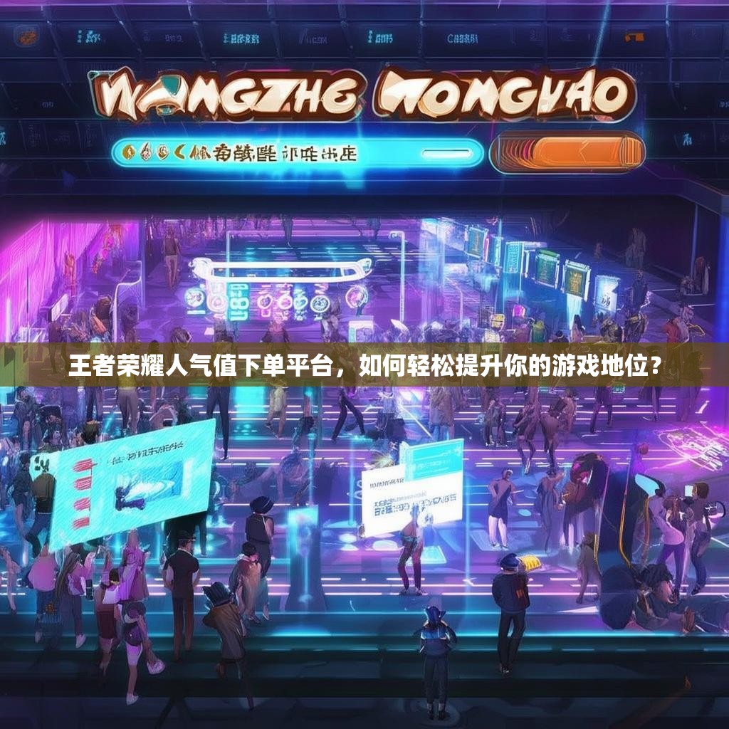 王者荣耀人气值下单平台，如何轻松提升你的游戏地位？