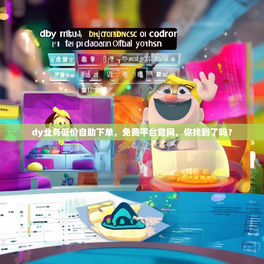 dy业务低价自助下单，免费平台官网，你找到了吗？