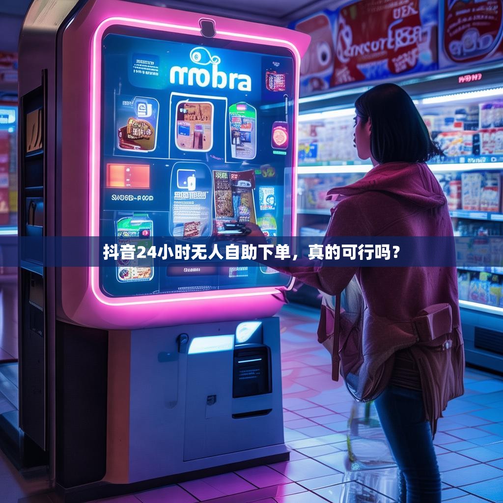 抖音24小时无人自助下单，真的可行吗？