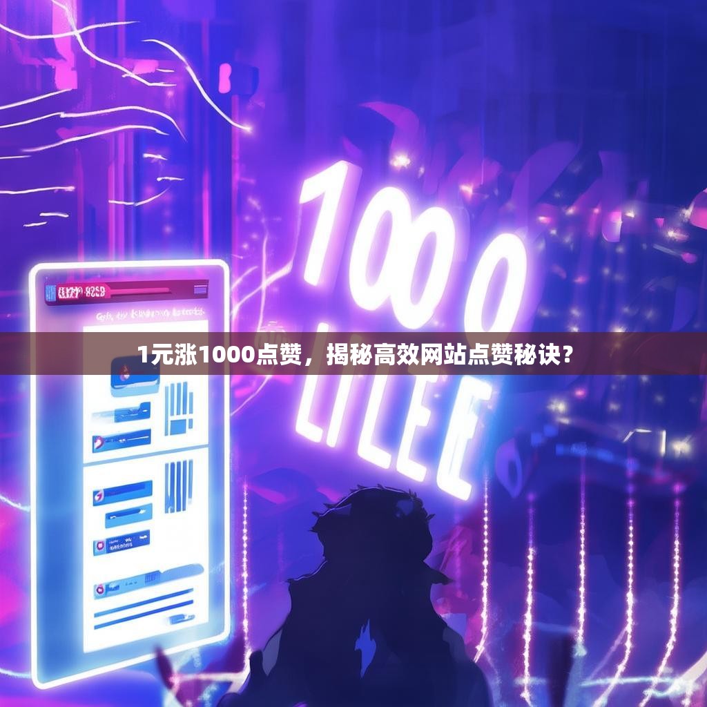 1元涨1000点赞，揭秘高效网站点赞秘诀？
