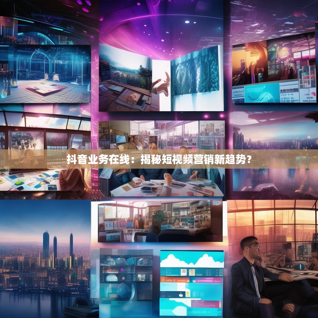 抖音业务在线：揭秘短视频营销新趋势？