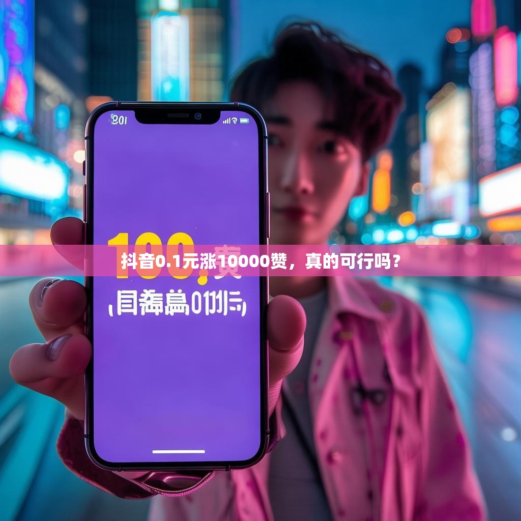 抖音0.1元涨10000赞，真的可行吗？