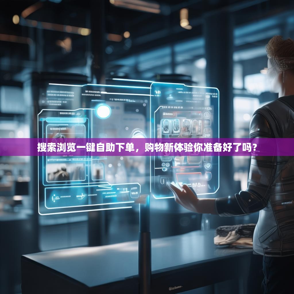 搜索浏览一键自助下单，购物新体验你准备好了吗？