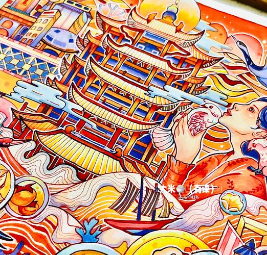 武汉加油插画怎么画？这些青春主题插画素材及布局超有用