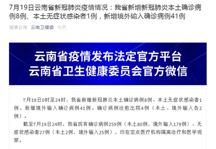 云南新型冠状病毒病例情况汇总：每日新增、分布及治愈数目